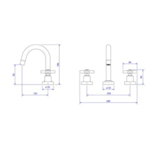 Misturador Mesa Bica Alta Lavatório Izy Cromado Deca Misturador Mesa Bica Alta Lavatório Izy Cromado Deca