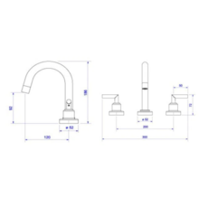 Misturador Mesa Bica Alta Lavatório Izy Plus Cromado Deca Misturador Mesa Bica Alta Lavatório Izy Plus Cromado Deca
