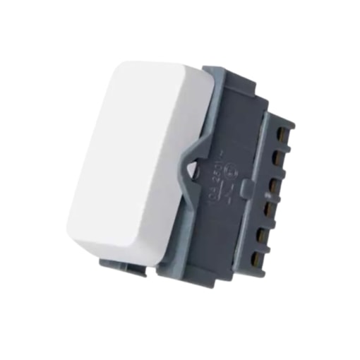 Módulo Interruptor B3 Bipolar Paralelo 10A 250V Branco Margirius Módulo Interruptor B3 Bipolar Paralelo 10A 250V Branco Margirius