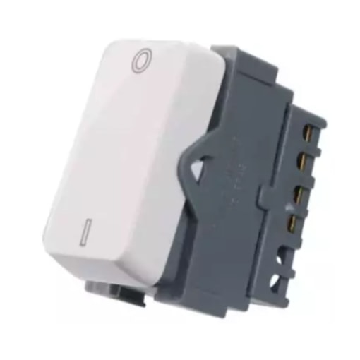 Módulo Interruptor B3 Bipolar Simples 10A 250V Branco Margirius Módulo Interruptor B3 Bipolar Simples 10A 250V Branco Margirius