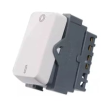 Módulo Interruptor B3 Bipolar Simples 10A 250V Branco Margirius Módulo Interruptor B3 Bipolar Simples 10A 250V Branco Margirius