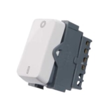 Módulo Interruptor B3 Bipolar Simples 10A 250V Branco Margirius Módulo Interruptor B3 Bipolar Simples 10A 250V Branco Margirius