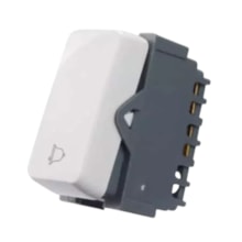 Módulo Interruptor B3 Pulsador Campainha 10A 250V Branco Margirius Módulo Interruptor B3 Pulsador Campainha 10A 250V Branco Margirius