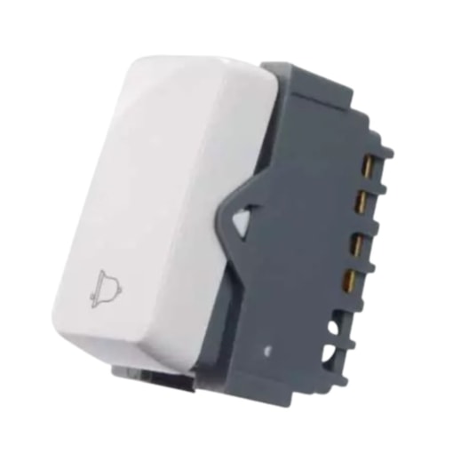 Módulo Interruptor B3 Pulsador Campainha 10A 250V Branco Margirius Módulo Interruptor B3 Pulsador Campainha 10A 250V Branco Margirius