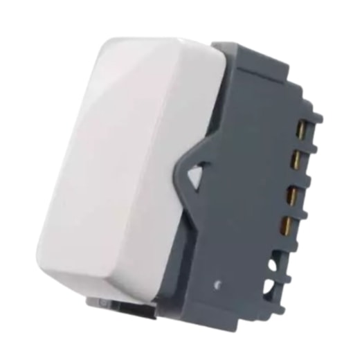 Módulo Interruptor B3 Simples 10A 250V Branco Margirius Módulo Interruptor B3 Simples 10A 250V Branco Margirius