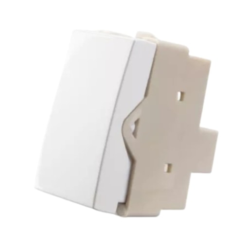 Módulo Interruptor Sleek Bipolar Paralelo 10A 250V Branco Margirius Módulo Interruptor Sleek Bipolar Paralelo 10A 250V Branco Margirius