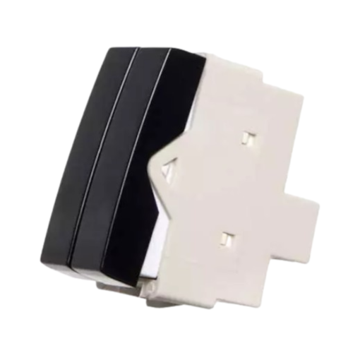 Módulo Interruptor Sleek Ebony Duplo Paralelo 10A 250V Preto Margirius Módulo Interruptor Sleek Ebony Duplo Paralelo 10A 250V Preto Margirius