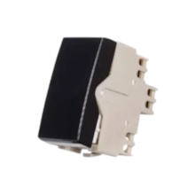 Módulo Interruptor Sleek Ebony Intermediário 10A 250V Preto Margirius Módulo Interruptor Sleek Ebony Intermediário 10A 250V Preto Margirius