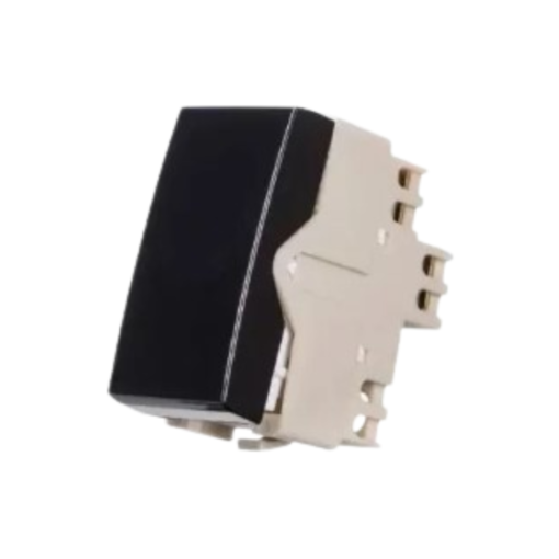 Módulo Interruptor Sleek Ebony Paralelo 10A 250V Preto Margirius Módulo Interruptor Sleek Ebony Paralelo 10A 250V Preto Margirius