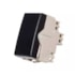 Módulo Interruptor Sleek Ebony Pulsador s/ Gravação 10A 250V Preto Margirius Módulo Interruptor Sleek Ebony Pulsador s/ Gravação 10A 250V Preto Margirius