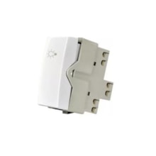 Módulo Interruptor Sleek Pulsador Minuteria 10A 250V Branco Margirius Módulo Interruptor Sleek Pulsador Minuteria 10A 250V Branco Margirius