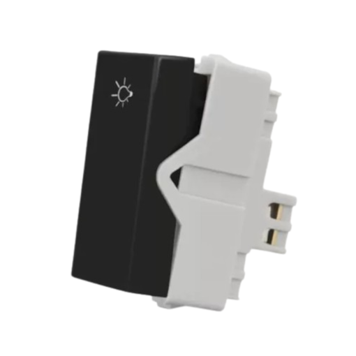 Módulo Pulsador Sleek Ebony Minuteria Preto Margirius Módulo Pulsador Sleek Ebony Minuteria Preto Margirius