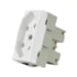 Módulo Tomada Sleek 2P+T 20A 250V Branco Margirius Módulo Tomada Sleek 2P+T 20A 250V Branco Margirius