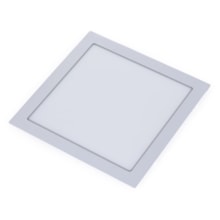Painel Plafon Embutir Quadrado Branco 18W 6500K Galaxy