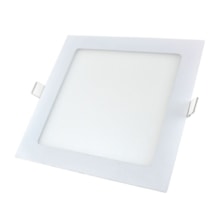 Painel Plafon LED Embutir Quadrado Branco 18W 6000K Ecolume Painel Plafon LED Embutir Quadrado Branco 18W 6000K Ecolume