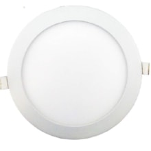 Painel Plafon LED Embutir Redondo Branco 18W 6000K Ecolume Painel Plafon LED Embutir Redondo Branco 18W 6000K Ecolume