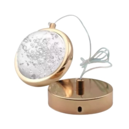 Pendente Bola Vidro Dourado 6cm 5W 3200K Cinderela Pendente Bola Vidro Dourado 6cm 5W 3200K Cinderela