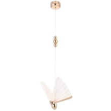 Pendente LED Borracha Redondo 80cm Cabo 4m Regulável 3500K Dourado Cinderella