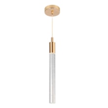 Pendente LED Vidro Redondo Dourado Cabo 2m Pendente LED Vidro Redondo Dourado Cabo 2m