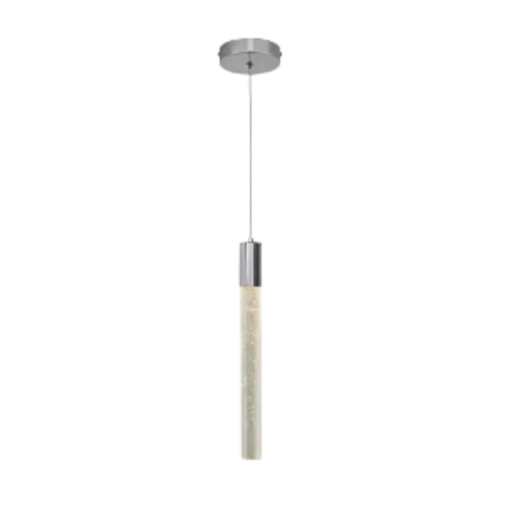 Pendente LED Vidro Redondo Prata Cabo 2m   Pendente LED Vidro Redondo Prata Cabo 2m
