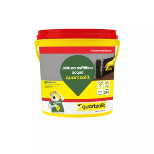 PINTURA  ASFALTICA  ACQUA 3,6L QUARTZOLIT