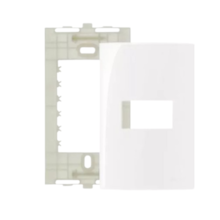 Placa 4x2 1 Posto Horizontal c/ Suporte Branca Margirius Placa 4x2 1 Posto Horizontal c/ Suporte Branca Margirius