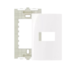 Placa 4x2 1 Posto Horizontal c/ Suporte Branca Margirius Placa 4x2 1 Posto Horizontal c/ Suporte Branca Margirius