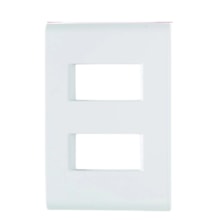 Placa 4x2 2 Postos Horizontais Branca Liz Tramontina  Placa 4x2 2 Postos Horizontais Branca Liz Tramontina