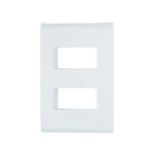 Placa 4x2 2 Postos Horizontais Branca Liz Tramontina  Placa 4x2 2 Postos Horizontais Branca Liz Tramontina