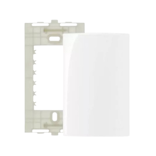 Placa 4x2 Cega c/ Suporte Branca Sleek Margirius Placa 4x2 Cega c/ Suporte Branca Sleek Margirius