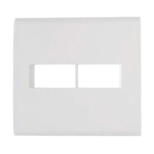 Placa 4x4 2 Postos c/ Suporte Branca Liz Tramontina  Placa 4x4 2 Postos c/ Suporte Branca Liz Tramontina