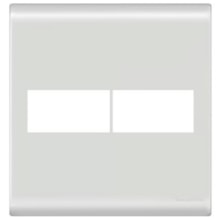 Placa 4x4 2 Postos c/ Suporte Branca Liz Tramontina  Placa 4x4 2 Postos c/ Suporte Branca Liz Tramontina