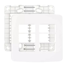 Placa 4x4  6 Postos Horizontais c/ Suporte Branca B3 Margirius Placa 4x4  6 Postos Horizontais c/ Suporte Branca B3 Margirius