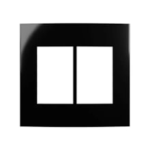 Placa 4x4 6 Postos Horizontais Preta Sleek Ebony Margirius Placa 4x4 6 Postos Horizontais Preta Sleek Ebony Margirius