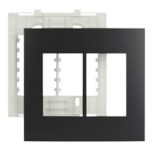 Placa 4x4 6 Postos Horizontal c/ Suporte Sleek Grafite Margirius