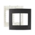 Placa 4x4 6 Postos Horizontal c/ Suporte Sleek Grafite Margirius Placa 4x4 6 Postos Horizontal c/ Suporte Sleek Grafite Margirius