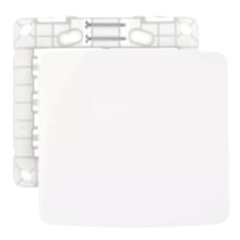 Placa 4x4 Cega c/ Suporte Branca B3 Margirius Placa 4x4 Cega c/ Suporte Branca B3 Margirius