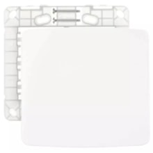 Placa 4x4 Cega c/ Suporte Branca B3 Margirius Placa 4x4 Cega c/ Suporte Branca B3 Margirius