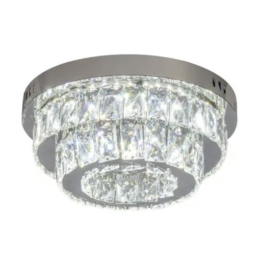 Plafon LED 30cm Redondo Cristal 30W 3 Tons Luz Cinderella Plafon LED 30cm Redondo Cristal 30W 3 Tons Luz Cinderella