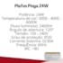 Plafon Pinya Cristal 40x40 24W Dimerizável Bivolt Opus