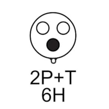 Plug Industrial 2P+T 32A Azul 6H 220V MGI-023 JNG Plug Industrial 2P+T 32A Azul 6H 220V MGI-023 JNG