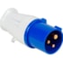 Plug Industrial 2P+T 32A Azul 6H 220V MGI-023 JNG Plug Industrial 2P+T 32A Azul 6H 220V MGI-023 JNG