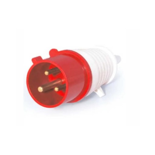 Plug Industrial 2P+T 32A Vermelho 9H 220V MGI-023-9 JNG Plug Industrial 2P+T 32A Vermelho 9H 220V MGI-023-9 JNG