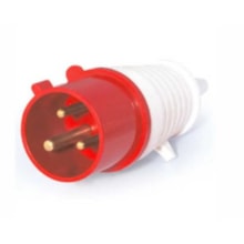 Plug Industrial 2P+T 32A Vermelho 9H 220V MGI-023-9 JNG Plug Industrial 2P+T 32A Vermelho 9H 220V MGI-023-9 JNG