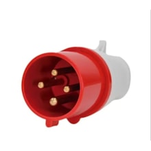 Plug Industrial 3P+T 16A Vermelho 6H 380V MGI-014 JNG Plug Industrial 3P+T 16A Vermelho 6H 380V MGI-014 JNG