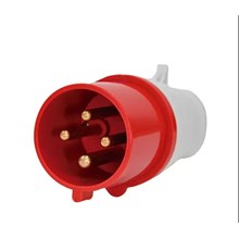 Plug Industrial 3P+T 16A Vermelho 6H 380V MGI-014 JNG