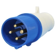Plug Industrial 3P+T 32A Azul 9H 220V MGI-024-9 JNG Plug Industrial 3P+T 32A Azul 9H 220V MGI-024-9 JNG