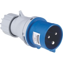 Plugue Móvel Industrial 2P+T 32A Azul 6H 220/250V Tramontina Plugue Móvel Industrial 2P+T 32A Azul 6H 220/250V Tramontina
