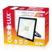 Projetor Refletor LED Slim 50W 6500K Bivolt Preto Ourolux Projetor Refletor LED Slim 50W 6500K Bivolt Preto Ourolux