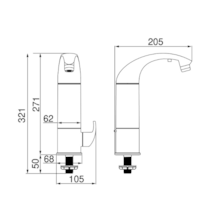 Purificador com Torneira Acqua Due Mesa Branca Lorenzetti Purificador com Torneira Acqua Due Mesa Branca Lorenzetti